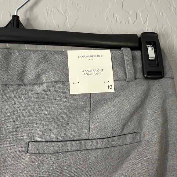 Banana Republic Ryan Straight Ankle Pant, Gray, 10 - Picture 5 of 7